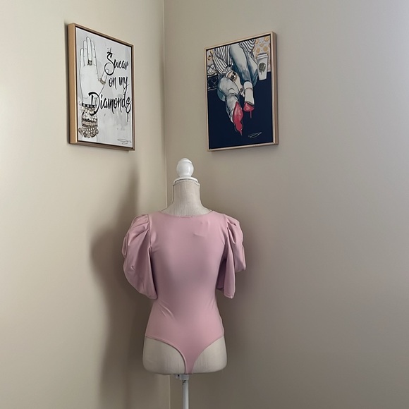 🆕 Free People Va Va Voop Bodysuit In Soft Pink - Picture 8 of 12